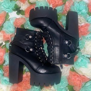 Chunky Platform Ankle Booties